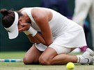AMPIONKA. panlská tenistka Garbie Muguruzaová bezprostedn po vyhraném...