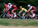 Chris Froome bhem desáté etapy Tour de France.