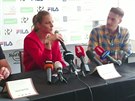 Tisková konference nové svtové tenisové jedniky K. Plíkové