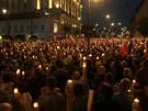 Protesty proti snaze polské vládní strany Právo a spravedlnost ovládnout justici