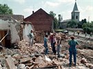 Znien Troubky na Perovsku po povodnch v roce 1997.