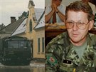 Velitel olomouckého armádního sboru v lét 1997 generálmajor Petr Voznica se...