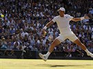 Tomá Berdych a jeho boj v semifinále Wimbledonu.