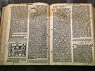Vzcn star tisk iluminovan kalinick Bible bentsk z roku 1506.