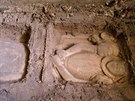 Nalezen nhrobek - asi Magdaleny z Kolovrat