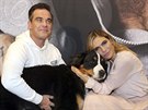 Robbie Williams a jeho manelka Ayda (Mnichov, 6. ervence 2017)