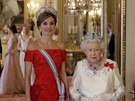 panlská královna Letizia a britská královna Albta II. (Londýn, 12. ervence...