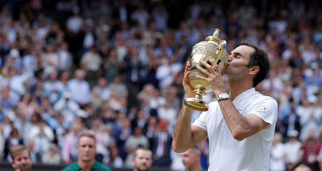 Vládce Wimbledonu. Federer dominoval i ve finále proti Čiličovi - iDNES.cz