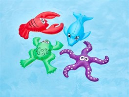 Vodní nafukovací hračky - Hvězdice, Delfín, Ráček, Žabka.