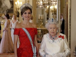 panlská královna Letizia a britská královna Albta II. (Londýn, 12. ervence...