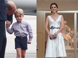 Princ George a vévodkyn Kate (Varava, 17. ervence 2017)