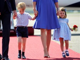 Princ George a princezna Charlotte (Berlín, 19. ervence 2017)