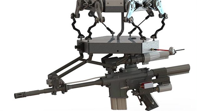 Klovou technologi malch bojovch dron je stabilizovan ploina pro lafetaci zbran