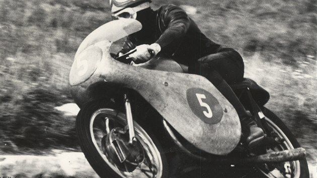 Frantiek astn na Grand Prix eskoslovenska v roce 1958