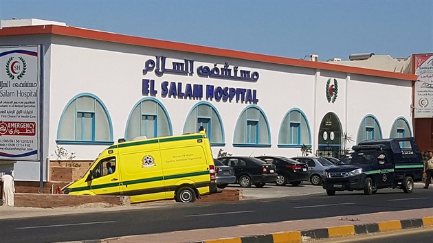 Nemocnice El Salam ošetřovala zraněné turisty (14. července 2017).