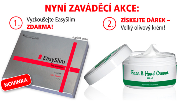 Tablety Easy slim u Helvetia Apotheke bn stoj 579 korun, prvn vyzkouen bylo jen za cenu potovnho.