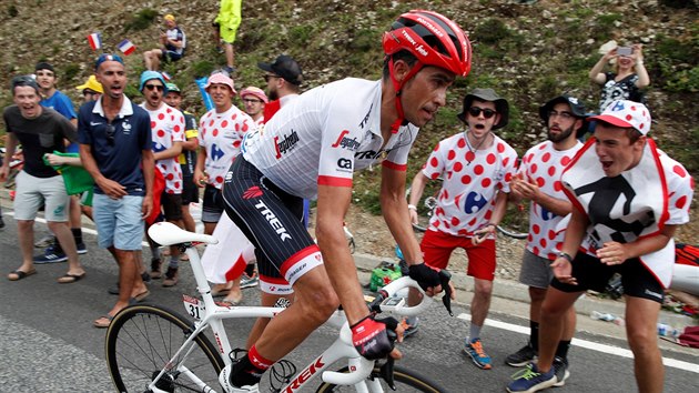 Alberto Contador bhem dvanct etapy Tour de France.