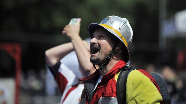 Hasisk zvody Firefighter Combat Challenge v Jihlav.