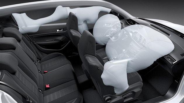 Nov Peugeot 308 - interir, airbagy