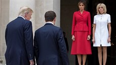 Americký prezident Donald Trump s manelkou Melanií se setkali s prezidentem...