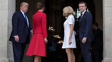 Americký prezident Donald Trump s manželkou Melanií se setkali s prezidentem...
