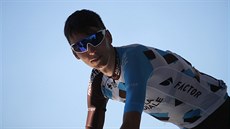 Romain Bardet na startu páte etapy Tour de France.