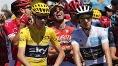 PED STARTEM. Vyrazit do patnácté etapy Tour de France se chystají i lídr Chris...