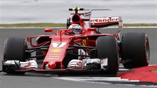 Kimi Räikkönen ve Velké ceně Británie.