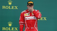 Kimi Räikkönen po Velké cen Británie.