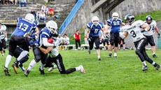 Utkání mezi Prague Black Panthers a Ostrava Steelers pineslo vyrovnaný fotbal