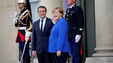 Angela Merkelová a Emmanuel Macron  (13. ervence 2017)