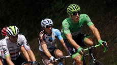 Marcel Kittel (v zeleném) v úniku dvanácté etapy Tour de France.