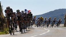 Momentka z 16. etapy Tour de France.