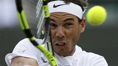 Rafael Nadal odehrává míek v osmifinále Wimbledonu.