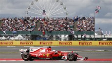Sebastian Vettel b�hem Velké ceny Británie