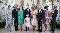 védská princezna Madeleine a její manel Chris ONeill, královna Silvia, princ...