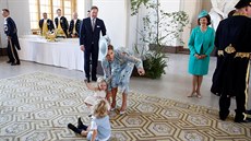 védská princezna Madeleine a její dti princezna Leonore a princ Nicolas na...