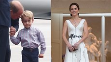 Princ George a vévodkyn Kate (Varava, 17. ervence 2017)