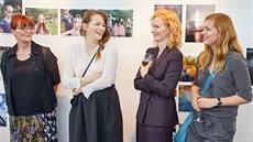 Vra Geislerová a její dcery Lela, Anna a Ester na výstav v Trutnov (2017)