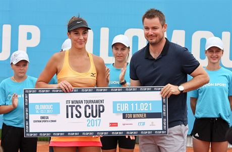 Tenisový turnaj v Olomouci vyhrála Amerianka Bernarda Peraová, na snímku ji...