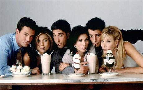 Matthew Perry, Jennifer Anistonová, David Schwimmer, Courteney Coxová, Matt...