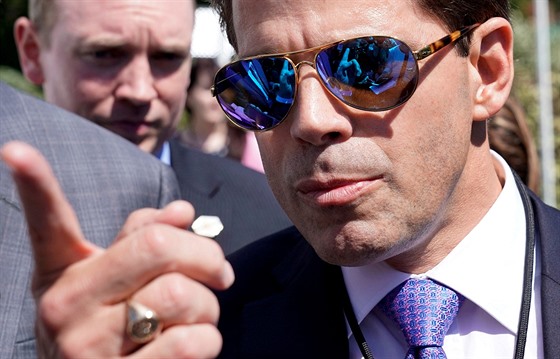 Nový éf komunikace Bílého domu Anthony Scaramucci (25. ervence 2017)