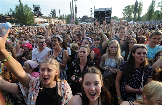 Nadení návtvník Colours of Ostrava 2017.