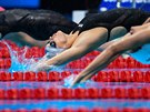 eská plavkyn Simona Kubová pi semifinále závodu na 50 metr znak na MS v...