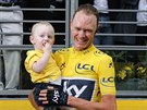 CHRIS A KELLAN FROOMOVI. Chris Froome slaví tvrtý titul na Tour de France se...