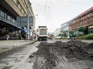 Dopravu v centru Zlína komplikuje oprava Dlouhé ulice.