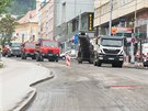Dopravu v centru Zlína komplikuje oprava Dlouhé ulice. V prvním úseku potrvá...