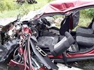 U Hazlova na Chebsku se stala nehoda kamionu a dvou osobních aut. (27. 7. 2017)