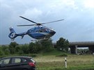 Thotná ena odletla vrtulníkem po nehod (21.7.2017)