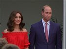 Princ William s Kate na zahradní slavnosti v Berlín